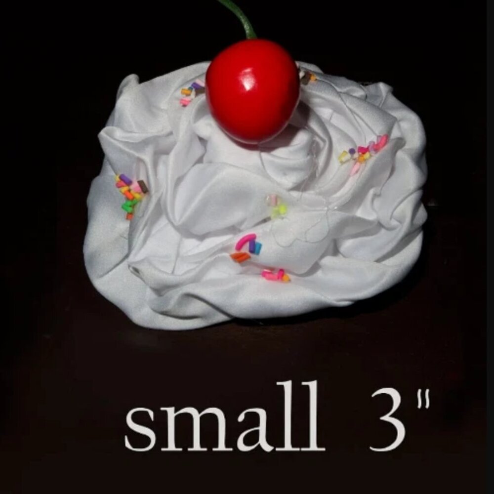 New cherry clip whipcream icecream sunday Halloween costume food cute girl adult